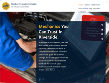 Tablet Screenshot of nolbertsautoservice.com